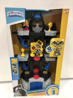 2 X ASSORTED DC SUPER FRIENDS IMAGINEXT TRANSFORMABLE BAT CAVE