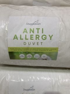 4 X SNUGGLEDOWN ANTI ALLERGY DUVET 135CM - 200CM