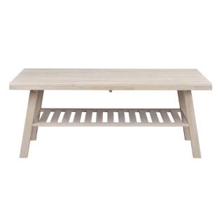 ROWICO HOME KITSILANO SOLID OAK COFFEE TABLE - WHITEWASH RRP £450