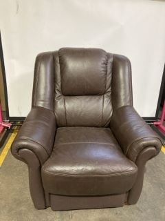 BROWN LEATHER CHAIR