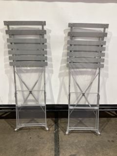 2 X JD WILLIAMS PALMA BISTRO BAR CHAIR GREY