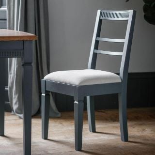 INSIDE OUT LIVING ATLANTIC DINING CHAIR SET OF 2 BLUE GREY RRP £499