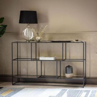 INSIDE OUT LIVING METAL FRAME SIDEBOARD ANTIQUE GOLD RRP £549