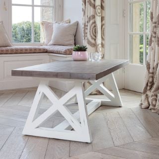 ROWICO HOME WHITE AND GREY COFFEE TABLE RRP £299