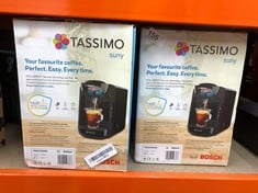 2 X TASSIMO BY BOSCH SUNY 'SPECIAL EDITION' TAS3102GB COFFEE MACHINE,1300 WATT, 0.8 LITRE - BLACK: LOCATION - RACK A