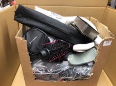 QUANTITY OF ASSORTED ITEMS TO INCLUDE REVLON HAIR STRAIGHTENERS: LOCATION - RACK B