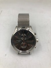 1 X BOSS CHRONOGRAPH QUARTZ WATCH FOR MEN WITH SILVER STAINLESS STEEL MESH BRACELET - 1513440, STEEL/GREY.: LOCATION - TOP 50