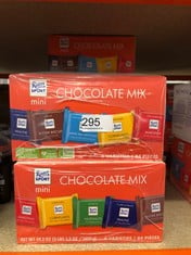 5 X RITTER SPORT VARIETY MINI'S SHARE BOX [PACKAGING MAY VARY]. MAY BE PAST BEST BEFORE DATE: LOCATION - RACK B