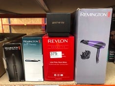 QUANTITY OF HEALTH & BEAUTY ITEMS TO INCLUDE REMINGTON HAIR DRYER IONIC (POWERFUL, FAST PROFESSIONAL STYLING, DIFFUSER, CONCENTRATOR, IONIC CONDITIONING FOR FRIZZ FREE HAIR, 3 HEAT / 2 SPEED SETTINGS