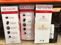 QUANTITY OF HEALTH & BEAUTY ITEMS TO INCLUDE REVLON ONE-STEP HAIR DRYER AND VOLUMISER FOR MID TO LONG HAIR (ONE-STEP, 2-IN-1 STYLING TOOL, IONIC AND CERAMIC TECHNOLOGY, UNIQUE OVAL DESIGN) RVDR5222: