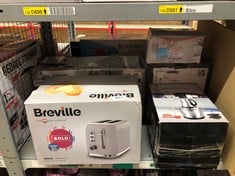 QUANTITY OF KITCHEN & APPLIANCES ITEMS TO INCLUDE BREVILLE BOLD ICE GREY 2-SLICE TOASTER WITH HIGH-LIFT & WIDE SLOTS | GREY & SILVER CHROME [VTR002]: LOCATION - RACK C