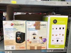 QUANTITY OF KITCHEN & APPLIANCES ITEMS TO INCLUDE TASSIMO BY BOSCH SUNY 'SPECIAL EDITION' TAS3102GB COFFEE MACHINE,1300 WATT, 0.8 LITRE - BLACK: LOCATION - RACK D