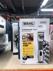 QUANTITY OF HEALTH & BEAUTY ITEMS TO INCLUDE WAHL CHROMIUM 11-IN-1 MULTIGROOMER, EYEBROW CUTTING ABILITY, BODY TRIMMERS, MEN’S BEARD TRIMMER, STUBBLE TRIMMING, BODY SHAVING, FACE GROOMING, FULLY WASH