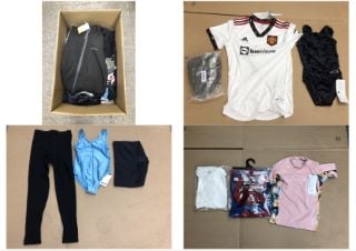 QUANTITY OF KIDS CLOTHING TO INCLUDE MANCHESTER UNITED FC T-SHIRT SIZE SMALL: LOCATION - B RACK