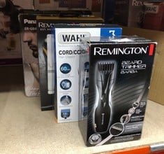 QUANTITY OF HEALTH & BEAUTY ITEMS TO INCLUDE REMINGTON BARBA BEARD TRIMMER (ADVANCED CERAMIC BLADES, POP-UP DETAIL TRIMMER, ADJUSTABLE ZOOM WHEEL, 9 LENGTH SETTINGS, COMB ATTACHMENT, CORD OR CORDLESS