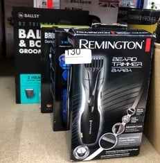 QUANTITY OF HEALTH & BEAUTY ITEMS TO INCLUDE REMINGTON BARBA BEARD TRIMMER (ADVANCED CERAMIC BLADES, POP-UP DETAIL TRIMMER, ADJUSTABLE ZOOM WHEEL, 9 LENGTH SETTINGS, COMB ATTACHMENT, CORD OR CORDLESS