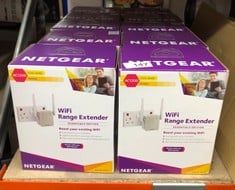 10 X NETGEAR WIFI BOOSTER RANGE EXTENDER | WIFI EXTENDER BOOSTER | WIFI REPEATER INTERNET BOOSTER | COVERS UP TO 1200 SQ FT AND 20 DEVICES | AC1200 (EX6120): LOCATION - B RACK