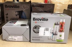 QUANTITY OF KITCHEN & APPLIANCES ITEMS TO INCLUDE BREVILLE BLEND ACTIVE PERSONAL BLENDER & SMOOTHIE MAKER | 350W | FAMILY PACK | 4 PORTABLE BLEND ACTIVE BOTTLES (300ML | 600ML) | LEAK PROOF LIDS | WH