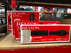 QUANTITY OF HEALTH & BEAUTY ITEMS TO INCLUDE REVLON ONE-STEP STYLE BOOSTER - ROUND BRUSH DRYER & STYLER, ROUND BRUSH- 38 MM (THERMAL BRISTLES, CERAMIC-COATED BARREL, IONIC + CERAMIC TECHNOLOGY) RVDR5