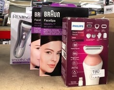 QUANTITY OF HEALTH & BEAUTY ITEMS TO INCLUDE BRAUN SILK-ÉPIL 5 POWER EPILATOR FOR FACE, BODY & LEG, 500 G: LOCATION - C RACK