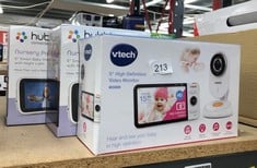 QUANTITY OF BABY & TODDLER ITEMS TO INCLUDE VTECH VM818HD BABY MONITOR WITH CAMERA,HD NO-GLARE NIGHT VISION,VIDEO BABY MONITOR WITH 5'' 720P HD DISPLAY,NIGHT LIGHT,110°WIDE-ANGLE VIEW,TRUE-COLOUR DAY