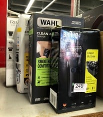 QUANTITY OF HEALTH & BEAUTY ITEMS TO INCLUDE WAHL CLEAN AND CLOSE, MEN’S SHAVER, ELECTRIC SHAVERS FOR MEN, BEARD SHAVING, FACE SHAVER, FLEX FOIL, WATERPROOF, EASY CLEAN, RUBBER GRIP, LED POWER DISPLA