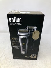 BRAUN SERIES 9 PRO+ ELECTRIC SHAVER FOR MEN, 5 PRO SHAVE ELEMENTS & PRECISION LONG HAIR PRO TRIMMER, POWERCASE, 9527S, SILVER, RATED WHICH BEST BUY.: LOCATION - TOP 50 RACK