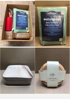 QUANTITY OF TOOLS & HOME IMPROVEMENT ITEMS TO INCLUDE SILENTNIGHT NEW WATERPROOF MATTRESS PROTECTOR - LUXURY SUPER SOFT PAD PROTECT YOUR BED AGAINST SPILLAGES - HYPOALLERGENIC MACHINE WASHABLE PROTEC