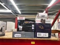 QUANTITY OF KITCHEN & APPLIANCES ITEMS TO INCLUDE TEFAL STEAM IRON, ULTIMATE TURBO PRO ANTI-SCALE, 3000W, BLACK & GOLD, FV5696: LOCATION - E RACK