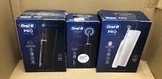 QUANTITY OF HEALTH & BEAUTY ITEMS TO INCLUDE ORAL-B VITALITY PRO ELECTRIC TOOTHBRUSHES FOR ADULTS, FOR HIM / HER, 1 HANDLE, 2 TOOTHBRUSH HEADS, 3 BRUSHING MODES INCLUDING SENSITIVE PLUS, 2 PIN UK PLU