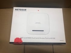 NETGEAR WIRELESS ACCESS POINT (WAX 214)| WIFI 6 DUAL-BAND AX1800 SPEED | 1 X 1G ETHERNET POE PORT| WPA3 SECURITY | CREATE UP TO 4 SEPARATE WIRELESS NETWORKS |CEILING AND WALL MOUNT.: LOCATION - E RAC