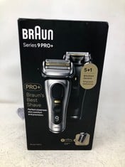 BRAUN SERIES 9 PRO+ ELECTRIC SHAVER FOR MEN, 5 PRO SHAVE ELEMENTS & PRECISION LONG HAIR PRO TRIMMER, POWERCASE, 9527S, SILVER, RATED WHICH BEST BUY.: LOCATION - TOP 50 RACK