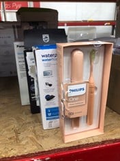 QUANTITY OF HEALTH & BEAUTY ITEMS TO INCLUDE PHILIPS ONE RECHARGEABLE TOOTHBRUSH - ELECTRIC TOOTHBRUSH IN SHIMMER (MODEL HY1200/25): LOCATION - E RACK