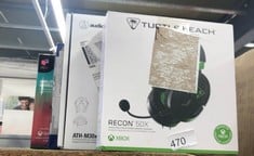 QUANTITY OF TECH & GAMING ITEMS TO INCLUDE TURTLE BEACH RECON 50X GAMING HEADSET FOR XBOX SERIES X|S, XBOX ONE, PS5, PS4, NINTENDO SWITCH, & PC: LOCATION - E RACK