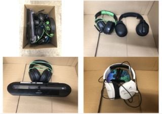 QUANTITY OF TECH & GAMING ITEMS TO INCLUDE TURTLE BEACH HEADSET: LOCATION - F RACK