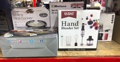 QUANTITY OF KITCHEN & APPLIANCES ITEMS TO INCLUDE YASHE 5 IN 1 HANDHELD BLENDER,IMMERSION BLENDER,STAINLESS STEEL STICK BLENDER,CONTINUOUSLY VARIABLE SPEED,IMMERSION BLENDER WITH CHOPPER,WHISK AND MI