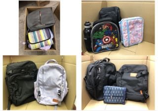 QUANTITY OF BAGS TO INCLUDE MARVEL AVENGERS BACKPACK: LOCATION - F RACK