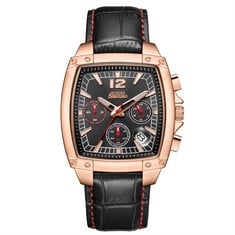 VICKERS ARMSTRONG LIMITED EDITION HAND ASSEMBLED BARREL ROLL IN ROSE BLACK WATCH SKU:VAO102 RRP £510: LOCATION - TOP 50 RACK