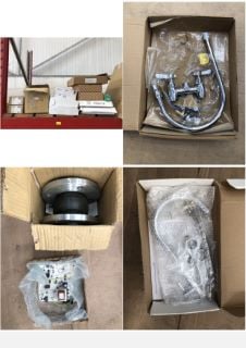 QUANTITY OF ASSORTED PLUMBING ITEMS TO INCLUDE BOILER CONTROL MODEL S4962V2001U: LOCATION - LEFT RACK(COLLECTION OR OPTIONAL DELIVERY AVAILABLE)