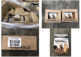 PALLET OF KRISPROLLS WHOLEGRAIN 225G PACKS BBD 13/08/24: LOCATION - REAR FLOOR(COLLECTION OR OPTIONAL DELIVERY AVAILABLE)