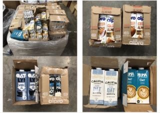 PALLET OF ASSORTED MILK REPLACEMENT DRINKS TO INCLUDE ALPRO BARISTA SOME ITEMS MAY BE PAST BBD: LOCATION - REAR FLOOR(COLLECTION OR OPTIONAL DELIVERY AVAILABLE)