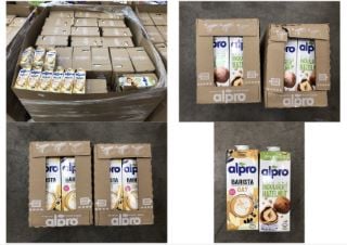 PALLET OF ASSORTED MILK REPLACEMENT DRINKS TO INCLUDE ALPRO BARISTA OAT SOME ITEMS MAY BE PAST BBD: LOCATION - MIDDLE FLOOR(COLLECTION OR OPTIONAL DELIVERY AVAILABLE)