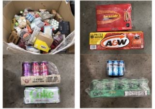 PALLET OF ASSORTED FOOD AND DRINKS TO INCLUDE LUCOZADE ENERGY 330ML MULTIPACK SOME ITEMS MAY BE PAST BBD: LOCATION - MIDDLE FLOOR(COLLECTION OR OPTIONAL DELIVERY AVAILABLE)