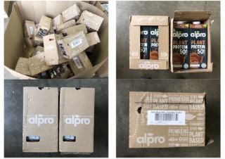 PALLET OF ASSORTED MILK REPLACEMENT DRINKS TO INCLUDE ALPRO PLANT PROTEIN SOME ITEMS MAY BE PAST BBD: LOCATION - MIDDLE FLOOR(COLLECTION OR OPTIONAL DELIVERY AVAILABLE)