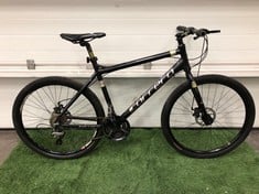 CARRERA SUBWAY ADULT BIKE IN BLACK SHIMANO TRIGGER GEARS: LOCATION - FRONT FLOOR(COLLECTION OR OPTIONAL DELIVERY AVAILABLE)