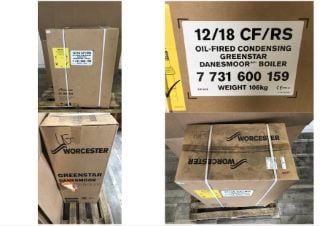 12/18 CF/RS OIL FILLED CONDENSING GREENSTAR DANESMOOR BOILER RRP £2295: LOCATION - FRONT FLOOR(COLLECTION OR OPTIONAL DELIVERY AVAILABLE)