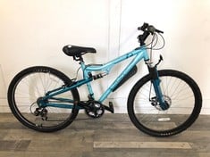 APOLLO WOMENS FS26S FULL SUSPENSION MOUNTAIN BIKE 14" FRAME 26" WHEELS 18 SPEED GRIP SHIFT GEARS:: LOCATION - MIDDLE FLOOR(COLLECTION OR OPTIONAL DELIVERY AVAILABLE)