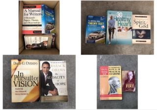 QUANTITY OF ASSORTED BOOKS TO INCLUDE BARACK OBAMA THE AUDACITY OF HOPE: LOCATION - LEFT RACK(COLLECTION OR OPTIONAL DELIVERY AVAILABLE)