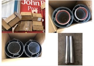 QUANTITY OF ASSORTED PLUMBING ITEMS TO INCLUDE ANDREWS 1M CONSENT F/PIPE: LOCATION - LEFT RACK(COLLECTION OR OPTIONAL DELIVERY AVAILABLE)