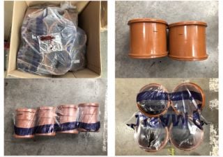 QUANTITY OF ASSORTED PLUMBING ITEMS TO INCLUDE DRAINAGE PIPE: LOCATION - LEFT RACK(COLLECTION OR OPTIONAL DELIVERY AVAILABLE)